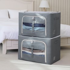 조은리빙 프리미엄 스틸 와이어 옷정리 이불보관 리빙박스, 그레이, 2개 홈인테리어/수납/정리 반품 최저가 18,900원