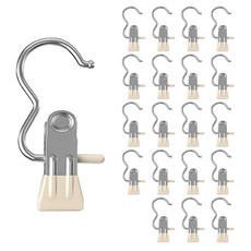 라벤토리 논슬립 외집게 바지걸이, 아이보리, 20개 생활용품/옷걸이 반품 최저가 4,460원