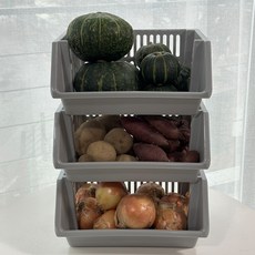 집사람 상온 야채 과일 보관 바구니 3p, 그레이, 1세트 주방용품/주방정리소품 반품 최저가 12,900원