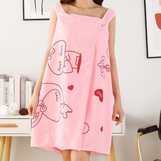 레오빈스 여성용 목욕 수건 샤워가운 85 x 135 cm, 핑크색, 1개 홈인테리어/수건/타월 반품 최저가 8,080원