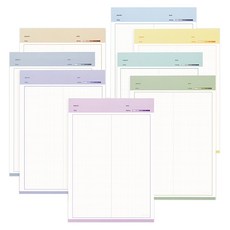 테이블토크 컬러 에너지 노트패드 B5 8종 색상랜덤, 혼합색상, 1세트 문구/오피스/학용품/수업준비 반품 최저가 13,830원