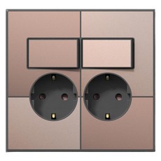 갤러리 스위치부 콘센트 2구 브라운골드, 1개 생활용품/생활전기용품 반품 최저가 11,780원