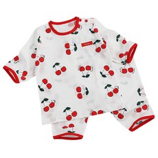 아동용 통기성 체리펭 자가드 7부 내의 상하의 세트 출산/유아동/출산준비물/선물 반품 최저가 7,260원