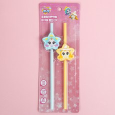 캐치티니핑5 빨대-피규어 초롱빤짝 2PYP5449 (S0068), 캐치티니핑5-S0068, 1개 주방용품/유아동물병/도시락 반품 최저가 4,000원