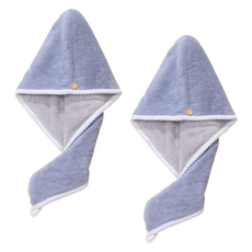 꾸지 이중 흡수 헤어타월 28 x 65 cm, 블루, 2개 홈인테리어/수건/타월 반품 최저가 6,140원