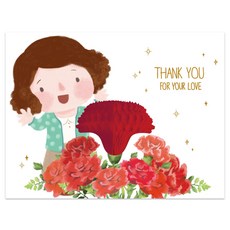 유리컴 허니콤 감사 카드 엄마, 레드, 1개 문구/오피스/카드/엽서/봉투 반품 최저가 3,620원