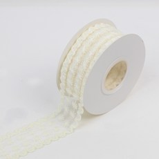 아이엔피 레이스 리본 38mm 스노우, 아이보리, 1개, 4.5m 문구/오피스/데코/포장용품 반품 최저가 6,110원