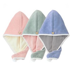 레오빈스 흡수력 좋은 드라이 헤어타올 35 x 60 cm 3종 세트, 핑크 + 그린 + 블루, 1세트 홈인테리어/수건/타월 반품 최저가 6,990원