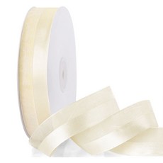 아이엔피 오간디 세틴 하프 리본 25mm, 아이보리, 1개, 22m 문구/오피스/데코/포장용품 반품 최저가 6,300원