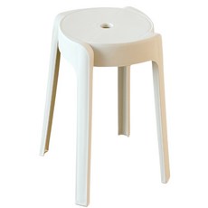 일상도구 원형 간이 스툴, 화이트, 1개 홈인테리어/가구 반품 최저가 6,620원