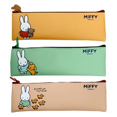 미피 아이토빅 귀욤 슬림파우치 3종 세트, 오렌지, 그린, 브라운, 1세트 문구/오피스/학용품/수업준비 반품 최저가 9,370원