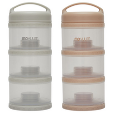모윰 분유케이스 3단 2종 세트, 베이지.클라우드 화이트, 1세트 출산/유아동/수유용품 반품 최저가 19,200원