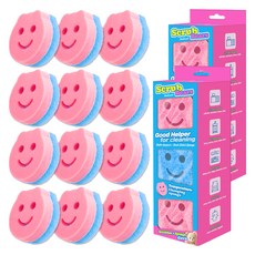 푸러블 스크럽 베어 양면 수세미, 6개입, 2개 주방용품/주방잡화 반품 최저가 19,740원