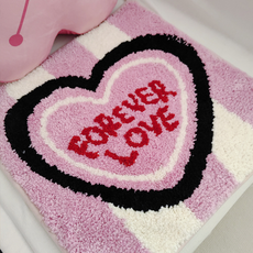 픽스9 자가드 발매트, 스퀘어핑크 하트러브 생활용품/욕실용품 반품 최저가 16,710원