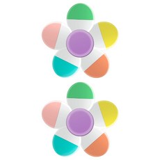 엘로템즈 플라워 피젯스피너 5색 형광펜, 혼합색상, 2개 문구/오피스/학용품/수업준비 반품 최저가 4,770원