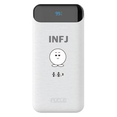 뉴클 MBTI PD 22.5w 10000mAh 보조배터리 INFJ, 화이트, NCPB-10KPD-15-LGC 가전디지털/1인방송 전문관 반품 최저가 8,190원