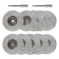 바벨롭 미니 원형 다이아 절단석 컷팅 휠 45mm 10p + 맨드렐 2p 세트, 1세트 생활용품/공구/철물/DIY 반품 최저가 6,860원