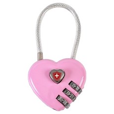 마터혼 와이어 하트 다이얼 자물쇠 핑크, 1개 홈인테리어/안전/호신용품 반품 최저가 5,830원