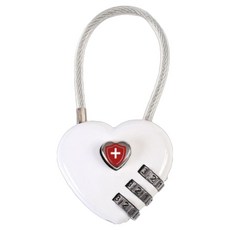 마터혼 와이어 하트 다이얼 자물쇠 화이트, 1개 생활용품/안전/호신용품 반품 최저가 5,290원