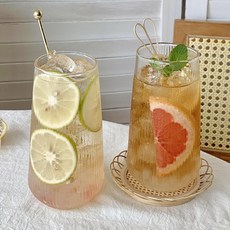 잇어스 플리츠 홈카페 내열유리컵 500ml, 투명, 2개 주방용품/컵/텀블러/와인용품 반품 최저가 6,420원