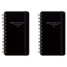 아이비스 비비드 좌철 밴드 수첩, 블랙, 2개 문구/오피스/학용품/수업준비 반품 최저가 4,880원