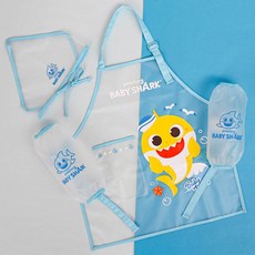 반투명 핑크퐁 앞치마세트 남아 여아 마린하트 유치원 어린이집 미술학원 앞치마 두건 토시 세트 문구/오피스/미술/화방용품 반품 최저가 8,710원