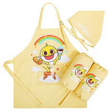 어린이앞치마 핑크퐁 스윗베리 무지개아트 앞치마세트 어린이집 유치원 미술학원 앞치마 토시 두건 세트 문구/오피스/미술/화방용품 반품 최저가 9,130원