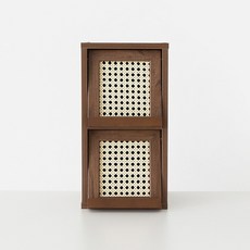 마켓비 벤탄 미니수납장 2문 NFM4221RT 세로형, 미들브라운 생활용품/수납장/서랍장 반품 최저가 26,730원