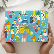 인디케이 신나는 놀이 포장지, 혼합색상, 10개 문구/오피스/데코/포장용품 반품 최저가 4,500원