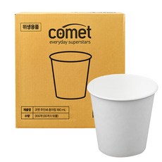 코멧 종이컵 180ml, 300개입, 1개 주방용품/일회용품/종이컵 반품 최저가 4,880원