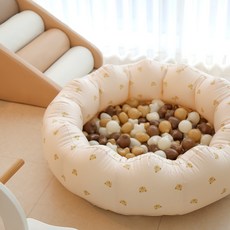 곰돌이 다용도 유아용 플레이매트 볼풀장 + 컬러 볼풀공 세트, 혼합색상, 1세트 완구/취미/실내대형완구 반품 최저가 61,830원