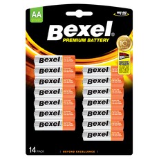 벡셀 알카라인 AA 건전지 LR6, 1개, 14입 홈인테리어/건전지/멀티탭 반품 최저가 12,900원