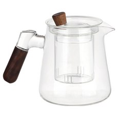 플라라 우드노브 티팟, 1개, 550ml, 투명 주방용품/주전자/커피/티용품 반품 최저가 13,700원
