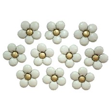 파티공구 꽃모양 은박풍선, 크림화이트, 10개 문구/오피스/파티/이벤트 반품 최저가 5,060원