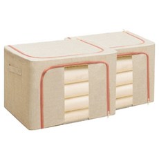 데보코 대용량 패브릭 리빙박스, 2개, 베이지 홈인테리어/수납/정리 반품 최저가 10,620원