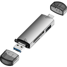 스타리움 OTG C타입 USB 3.0 멀티 카드 리더기, 그레이, 1개 가전디지털/휴대폰 액세서리 반품 최저가 8,190원