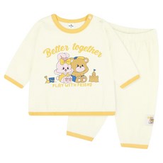 밀크베이비 아동용 친구와함께 즐거운 라운지 웨어 7부 실내복 세트 출산/유아동/유아동패션 반품 최저가 10,180원