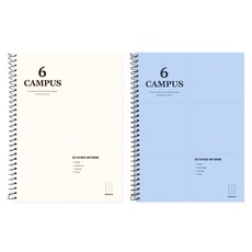 미소로 3000 캠퍼스 6분할 연습장 2427, 랜덤발송, 2개 문구/오피스/노트/메모지 반품 최저가 6,240원