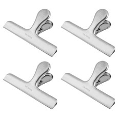 리리빙 주방 프리미엄 스텐 밀봉 집게 12cm, 실버, 4개 생활용품/생활잡화 반품 최저가 9,150원