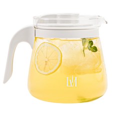 리비뉴 유리 냉장고 물병, 화이트, 1.7L, 1개 주방용품/밀폐저장/도시락 반품 최저가 9,700원