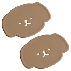 에이드엘 펀칭퍼피 실리콘 컵받침, 샌드베이지, 2개 주방용품/컵/텀블러/와인용품 반품 최저가 3,400원