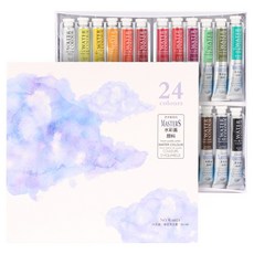 시나아트 수채화 물감 세트, 9ml, 24색 문구/오피스/미술/화방용품 반품 최저가 14,050원