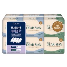 디어스킨 에어엠보 생리대 날개형 중 16p x 4p + 대 14p x 2p 세트, 1세트 생활용품/일반생리대 반품 최저가 15,900원