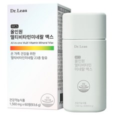 닥터린 올인원 멀티비타민미네랄 맥스 60p, 60정, 1개 헬스_건강식품/비타민/미네랄 반품 최저가 18,140원