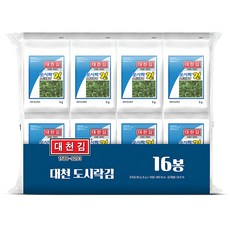 대천김 재래 도시락김 DC1128, 5g, 16개 식품/반찬/간편식/대용식 반품 최저가 6,590원