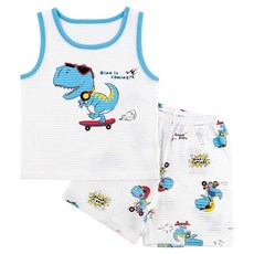 메이키즈 남아용 스피드디노 민소매 변화지 실내복 상하의 세트 출산/유아동/유아동패션 반품 최저가 7,200원