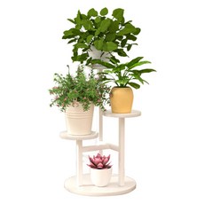 제이라이프 라임 라운드 화분 받침대 32 x 32 x 53.5 cm, 화이트, 4단 홈인테리어/원예/가드닝 반품 최저가 26,970원