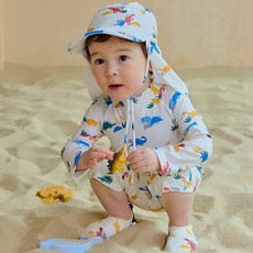 아이엠베베 아동용 티라노공원 우주복형 전신 래쉬가드 출산/유아동/유아동패션 반품 최저가 16,120원