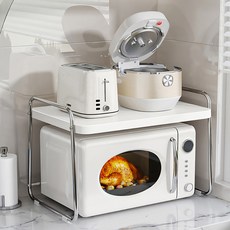 하우즈베리 공간활용 전자레인지 선반, 아이보리, 1개 주방용품/주방수납/정리 반품 최저가 23,170원