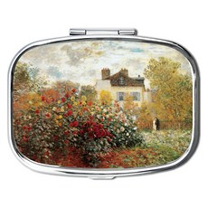 클로드 모네 The Artist garden 사각 틴케이스, 실버, 1개 생활용품/수납/정리 반품 최저가 7,690원